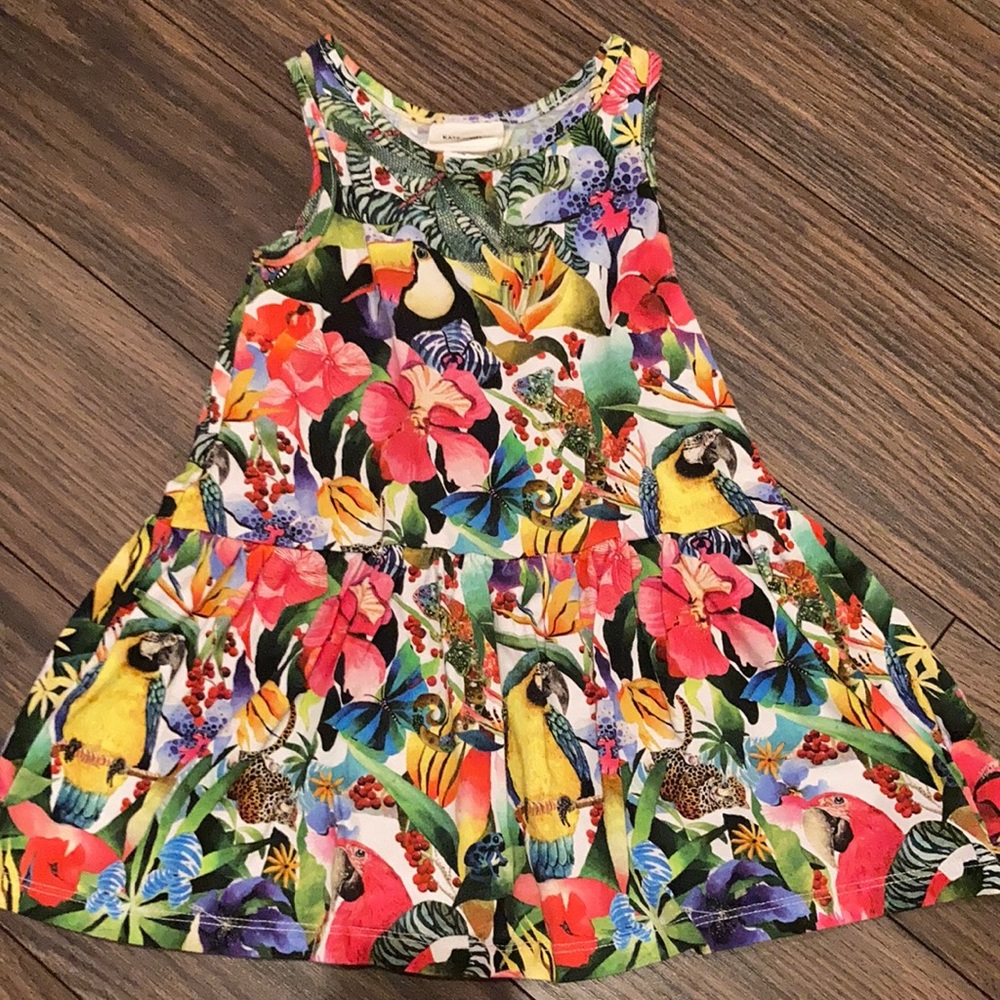 Pretty floral jungle print sundress